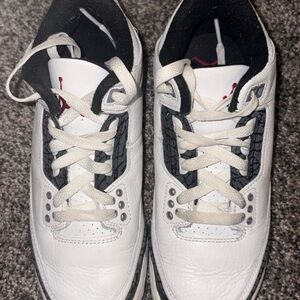 Jordan Kids White and Black Sneakers